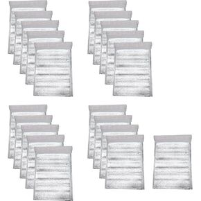 20Pcs Self-Seal Thermal Bubble Mailers 8.5 x 11 Inches Cold Insulated Foil Shipping Bags Waterproof Metallic Bags Food Takeout Bag