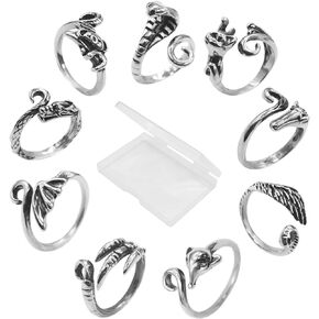 Crochet Rings for Crocheting - Adjustable Finger Guard Ring for Knitting Yarn Tension Ring for Women