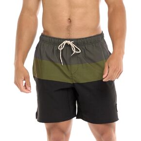 Eidon Young Men's Standard Anderson 17 Inch Length, Elastic Waist Volley Swim Trunk