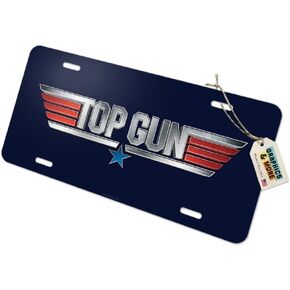 GRAPHICS & MORE Top Gun Rendered Logo Novelty Metal Vanity Tag License Plate