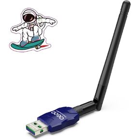 Class 1 Long Range Bluetooth Adapter for PC, QGOO USB Bluetooth Adapter for PC 5.3+EDR, Bluetooth Dongle Bluetooth Receiver Support Windows10/8.1/8/7（blue-208）
