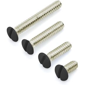 Glvaner (100 pcs) #6-32 x 1/2 inch Length Panel Screws Wall Switch Plate Screws with Cream Color Oval Head Slot Screws Switch Cover Screws