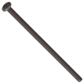 Small Parts Steel Pan Head Machine Screw, Black Oxide Finish, Meets ASME B18.6.3, #2 Phillips Drive, #6-32 Thread Size, 2-3/4" Length, Fully Threaded, Import (Pack of 50)