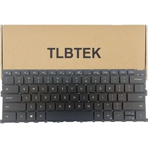 TLBTEK Keyboard Replacement Compatible with Dell XPS 13 9300 9310 Series Laptop P117G 0Y78C
