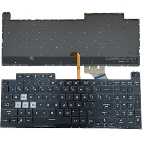 Laptop Replacement US Layout Colorful Backlight Keyboard for Asus ROG Stirx G17 G713 G713QR G713RX G713RS G713RC 2021 Strix G Series 0KNR0-691DUS00 V202926FS1 in Kuwait