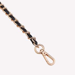 UnnFiko 43" DIY Chain Crossbody Strap, Handmade Handbag Chains Accessories Purse Straps Shoulder Cross Body Replacement Straps (Black & Gold, Metal Chain)…