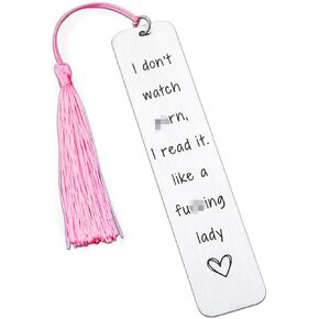 I Don't Watch P rn Bookmark Dark Romance Smutty Bookmarks for Book Lover Bookish Reading Gift for Book Lover Book Club Gift Spicy Bookmark for Reader Funny Christmas Birthday Gift for Bookworms