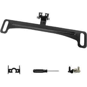 1 PC Car Rearview Camera License Plate Holder, Backup Camera Dustproof and Rustproof Metal Bracket with Installation Tool, Stable HD Dash Cam Camera Mount, Universal for Most Cars (Black)