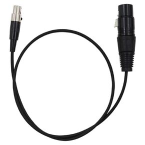 3 Socket Female Plug to 3 Socket Female Mini XLR Cable XLR Female to Mini XLR Female Audio Cable 3-Pin Mini Connector (TA3F) to 3 Socket Female Lapel Microphone Cable 65CM/25 inch