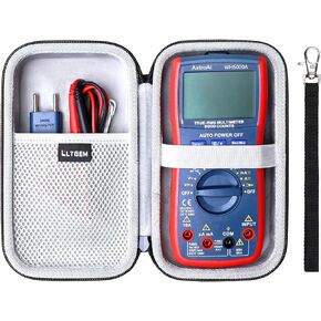 LTGEM Hard Case for AstroAI Digital Multimeter TRMS 6000/4000 / 2000/10000 Counts Volt Meter - Travel Protective Carrying Storage Bag(Case Only)