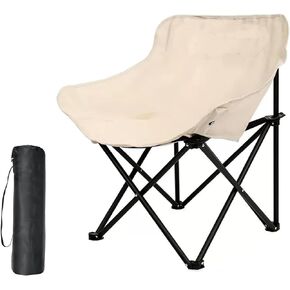 OSWIN Camping Chairs,Lawn Chair Support 300lbs,Portable Lightweight Compact Camping Foldable Chair with Carry Bag for Camping, Beach, and Picnic,Black, ZDY-001 in Kuwait