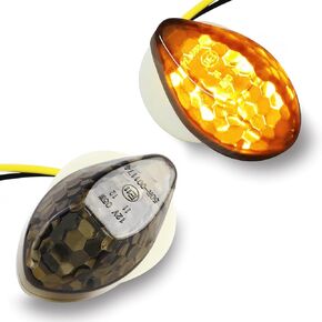 FLYPIG Flush Mount Led Smoked Turn Signal Lights Blinkers Amber For Honda CBR1000RR CBR929RR CBR600RR CBR600F4I CBR600F4 Kawasaki Suzuki Yamaha Motorcycle