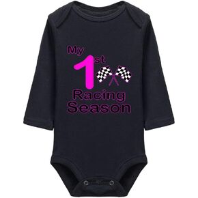 My First Racing Season Funny Cute Infant One-Piece Baby Bodysuit