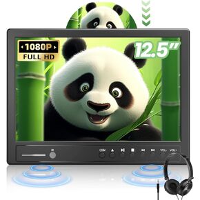 مشغل DVD للسيارة مقاس 12.5 بوصة مع سماعة رأس، ومشغل DVD للسيارة مع مدخل HDMI، ومدخل قرص من نوع الشفط، ومشغل DVD لمسند الرأس يدعم فيديو 1080P، وخالي من المنطقة، والذاكرة الأخيرة، ومدخل/مخرج AV، وبطاقة USB/SD in Kuwait