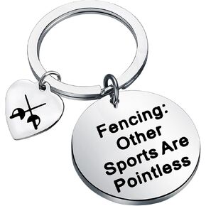 HOLLP Fencer Jewelry المبارزة الرياضات الأخرى هي هدية سياج سلسلة مفاتيح لا معنى لها لمحبي فريق المبارزة in Kuwait