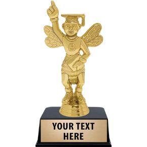 Crown Awards Spelling Bee Trophies with Custom Engraving, 6" Personalized Spelling Bee Trophy On Black Base Prime