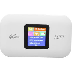4G LTE Mobile Hotspot WiFi Router, Wireless Portable WiFi Hotspot, 150Mbps Internet Router Devices, Smart Local Network Auto Selection Support B1B3 B7 B8 B20TDD LTE, B40