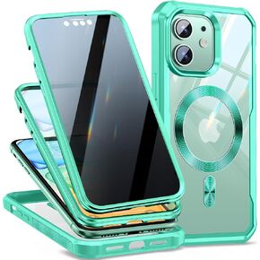 [حلقة CD + واقي شاشة للخصوصية] حافظة مغناطيسية لهاتف iPhone 14 Pro Max، [حماية من الدرجة العسكرية] شاشة خصوصية مضادة للزقزقة زجاج مزدوج الجوانب 9H متوافق مع حافظة MagSafe لهاتف iPhone 14 Pro Max in Kuwait