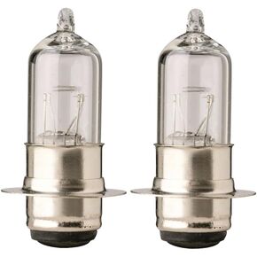 P15D-25-1 M5 T19 PX15D H6M HM201 HM202 35/36.5W 2351 Head Light Bulbs Scooter ATV UTV (Pack of 2) Made in Germany, Silver