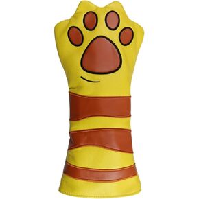 Cat Paw Golf Club Head Cover Putter Headcover for Blade Mallet or Driver Style Putters Embroidered Paw Pu Leather for Scotty Ping Callaway Odyssey Putters