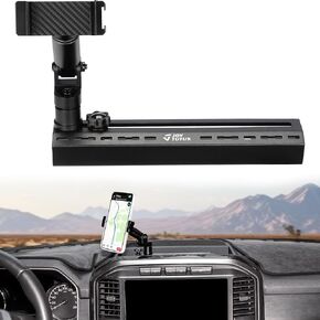 Aluminum Phone Holder Dash Mount Compatible with Ford F150 2021 2022 2023 2024 F-150, Cell Phone Holder Dash Mount for Truck, Stable Installation