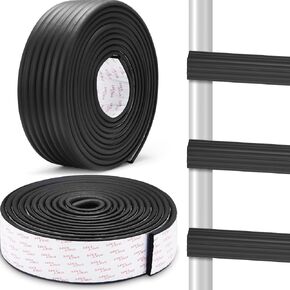 32.8 ft Edge Protector Adjustable Ladder Pads Strong Adhesive Edge Guard Bunk Bed Ladder Safety Cover Pre Taped Baby Bumper for Furniture Table Crib Desk Staircases Foot Comfort, Black