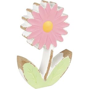 Collins Painting Wooden Flower Shelf Sitter (Pink Daisy) 4W*5H*0.75D inch