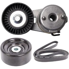 TRQ Belt Set Compatible with 1999-2004 Jeep Grand Cherokee 2000-2006 Wrangler