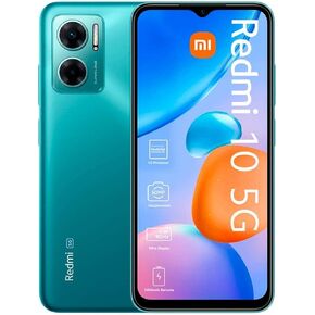 Xiaomi Redmi 10 5G + 4G LTE (128GB + 6GB) GSM Unlocked 6.58" 50MP Dual Super Lens Cam (Tmobile Mint Tello and International Global) + Fast Dual USB Car 51W Charger (Aurora Green Global)