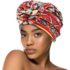 DONNA Rose Turban Soft Spandex Fashionable Turban Day Night One Size Short or Long Curly Hair Straight Hair Turbans for Women