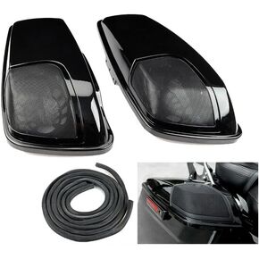 5 x 7 inch Saddlebag Speaker Lids Fit For Harley Touring Street Electra Glide 2014-22 Hard Saddle Gag Tool Trunk Lid Luggage Box Cover