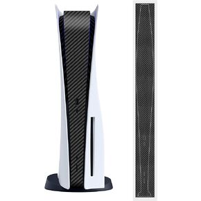 kwmobile Console Decal Compatible with Sony Playstation 5 Disc Edition - Decal Skin - Carbon Black