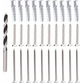 Screw Door Security Hardware Repair kit Reinforcement jamb Repair for Terrific Solution for Stripped Door Hinge,Repair Damaged Screw- Door Stripped Hinge Screw Repair kit (Black)