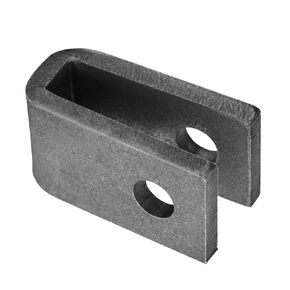 10 Pack Formed Clevis Mount with 3/8" Pin Hole, Steel Weld On Chromoly Rod End Clevis, Heavy Duty U Shaped Hydraulic Cylinder Bracket, Trailer Leaf Axle Front/Rear Hanger Kit for Double Eye Spring