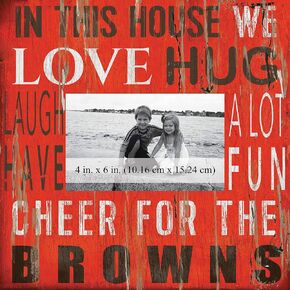Fan Creations House Frame Cleveland Browns 10x10, Multicolored