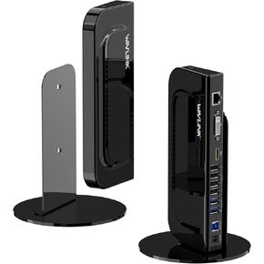 Docking Station Dual Monitor, WAVLINK 13-in-1 USB C Docking Station for M1/M2 Mac, Windows, Thunderbolt 3&4, USB4 (Dual Video: HDMI and DVI/VGA/HDMI, Gigabit Ethernet, Audio, Mic, 6 USB Ports)