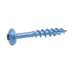 Pocket Hole Screws 100 PCS #8 x 2 Inch Wood Screws, Square Drive Washer Head Screws, Coarse Thread with Blue Coated for Outdoor, Indoor Use