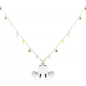 Magnetic Airpods 2 3 pro Strap Holder String Anti-Lost Ear Gold Love Heart & Plastic Pearl Beads Chain Necklace for Women, 70