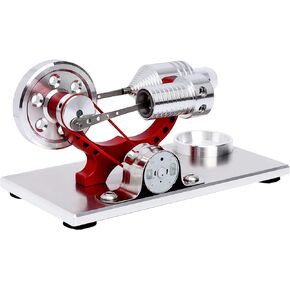 Sunnytech Hot Air Stirling Engine Motor Model Educational Toy Electricity Generator Colorful LED SC (SC004)