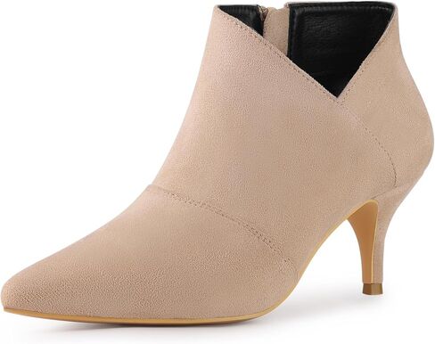 Perphy Pointed Toe Cutout Kitten Heel Ankle Booties for Women in Saudi Arabia