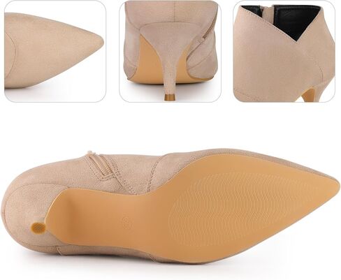 Perphy Pointed Toe Cutout Kitten Heel Ankle Booties for Women in Saudi Arabia
