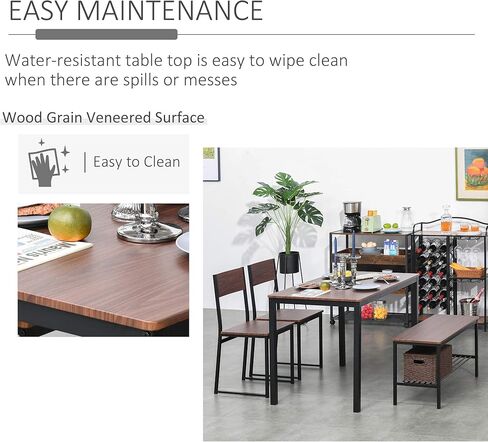 أطقم طاولات وكراسي الطعام، بني ريفي in Kuwait