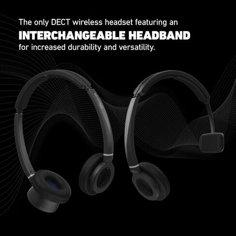 Discover Adapt 30 Wireless DECT Headset with Mic | Computer and Telephone Headset | Phone Headset for Office Phones – Interchangeable Headband in Saudi Arabia