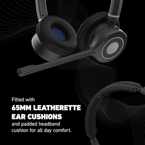 Discover Adapt 30 Wireless DECT Headset with Mic | Computer and Telephone Headset | Phone Headset for Office Phones – Interchangeable Headband in Saudi Arabia