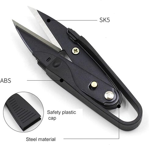 مقص غزل للحياكة مع غطاء مقص تطريز لقصاصات خيط الخياطة من نسيج الكروشيه in Kuwait