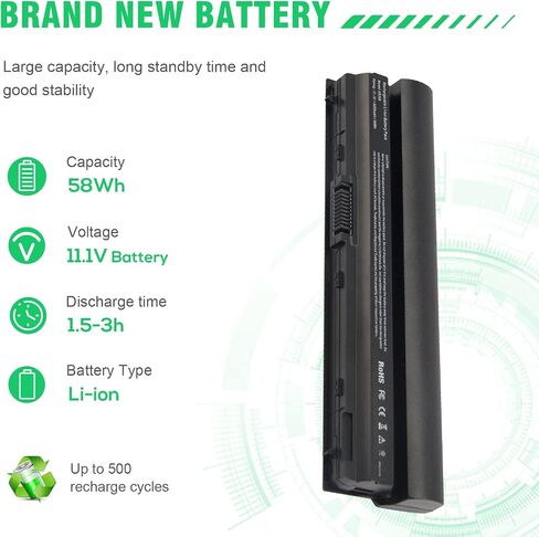 شراء بطارية كمبيوتر محمول رائعة لسلسلة Dell Latitude E6320 E6330 E6430s E6220 E6230، متوافقة مع FRR0G UJ499 TPHRG KJ321 Y61CV in Saudi Arabia