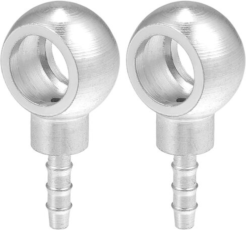 ACROPIX 14mm ID 6mm OD Banjo Bolt Hose Barb Fittings Universal Banjo Fitting Fuel Line Adapter Connector for Motorcycle Car Silver Tone - Pack of 1 in Saudi Arabia