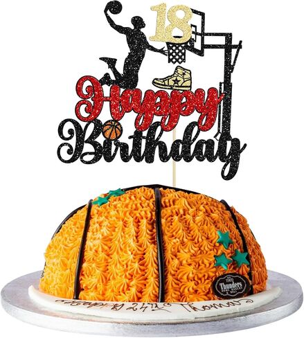 24Pcs Basketball Cupcake Toppers Star Sports Fan Basketball Backboard Cupcake Picks Baby Shower Basketball Players Sports Theme Birthday Party Cake Decorations Supplies in Kuwait