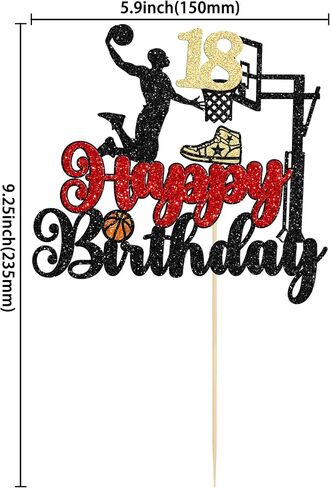 24Pcs Basketball Cupcake Toppers Star Sports Fan Basketball Backboard Cupcake Picks Baby Shower Basketball Players Sports Theme Birthday Party Cake Decorations Supplies in Kuwait