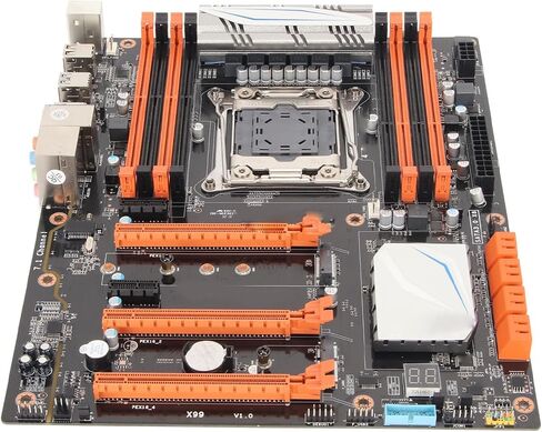 ATX Computer Motherboard, DDR3 3 PCIe Slots SATA3.0 M.2 NVME 256GB USB3.0 SATA3.0 M.2, LGA 2011 Motherboard Mainboard for Computer PC in Saudi Arabia
